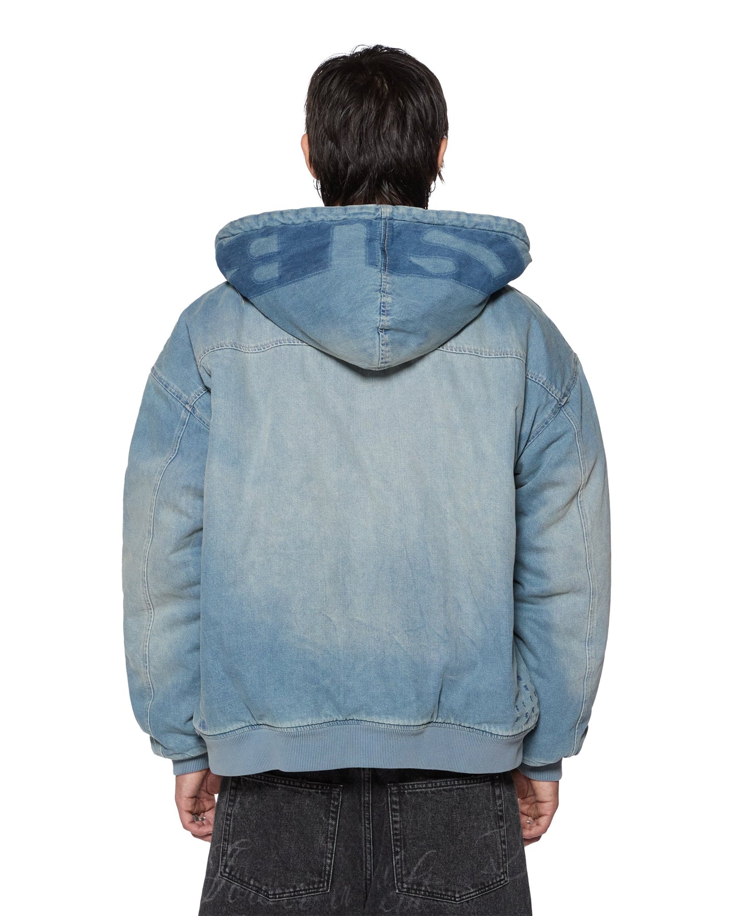 SLOUCH BOMBER JACKET FADED INDIGO