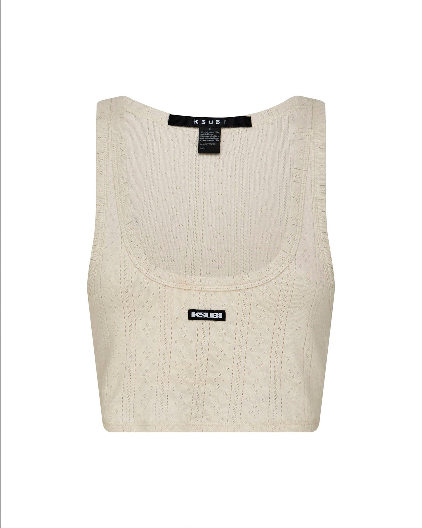 SOTT ORIGIN CROP TANK CREAM