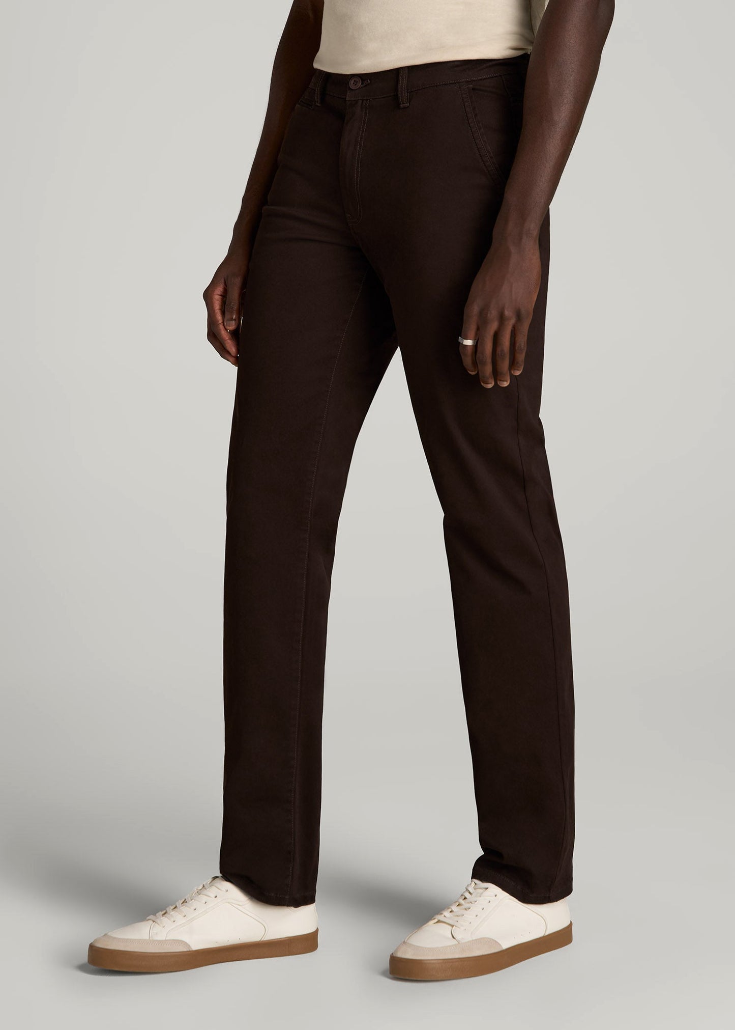 Carman TAPERED Chinos for Tall Men in Chocolate