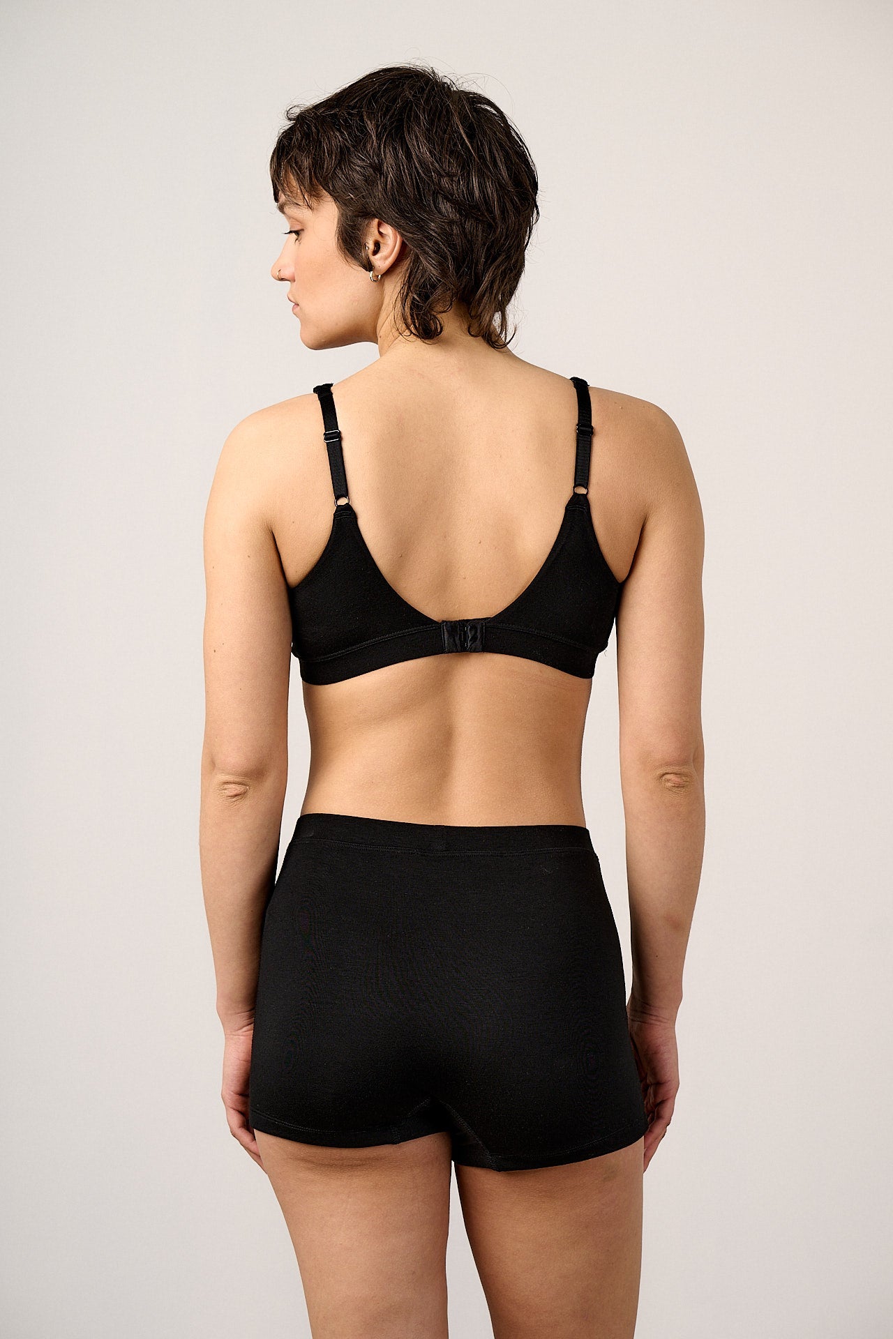 Kit - Viscose Boxer Shorts in Black