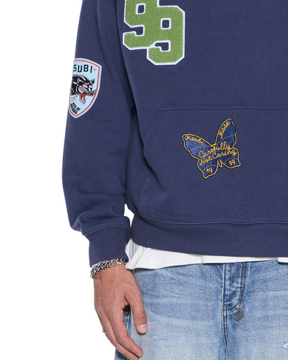 PATCHED EKCESS HOODIE NAVY