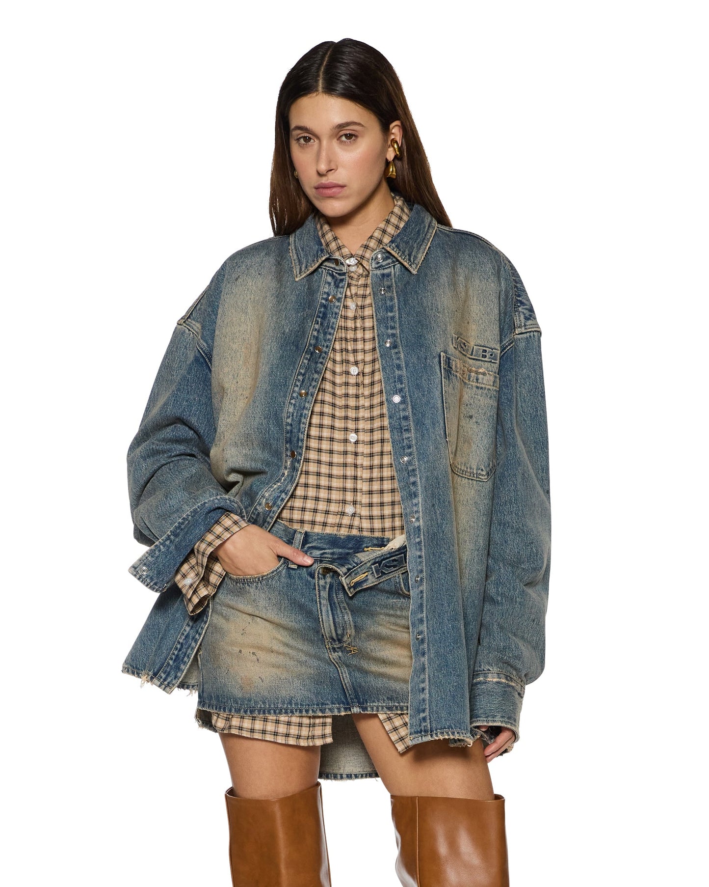 OVERSIZED LS SHIRT DUNE