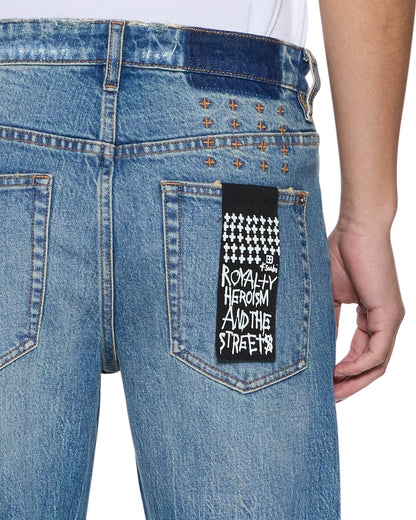 BRONKO TEXAS BLUE STUDDED