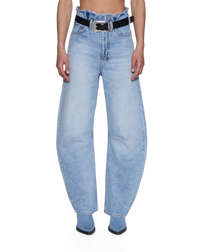 HI BARREL JEAN CUTOFF VAPOUR