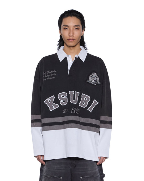 DUKE RUGBY LS JERSEY BLACK