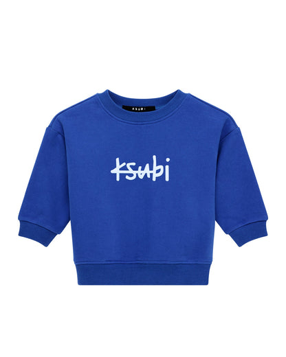 LIL 1999 BIGGIE CREW FLEECE COBALT