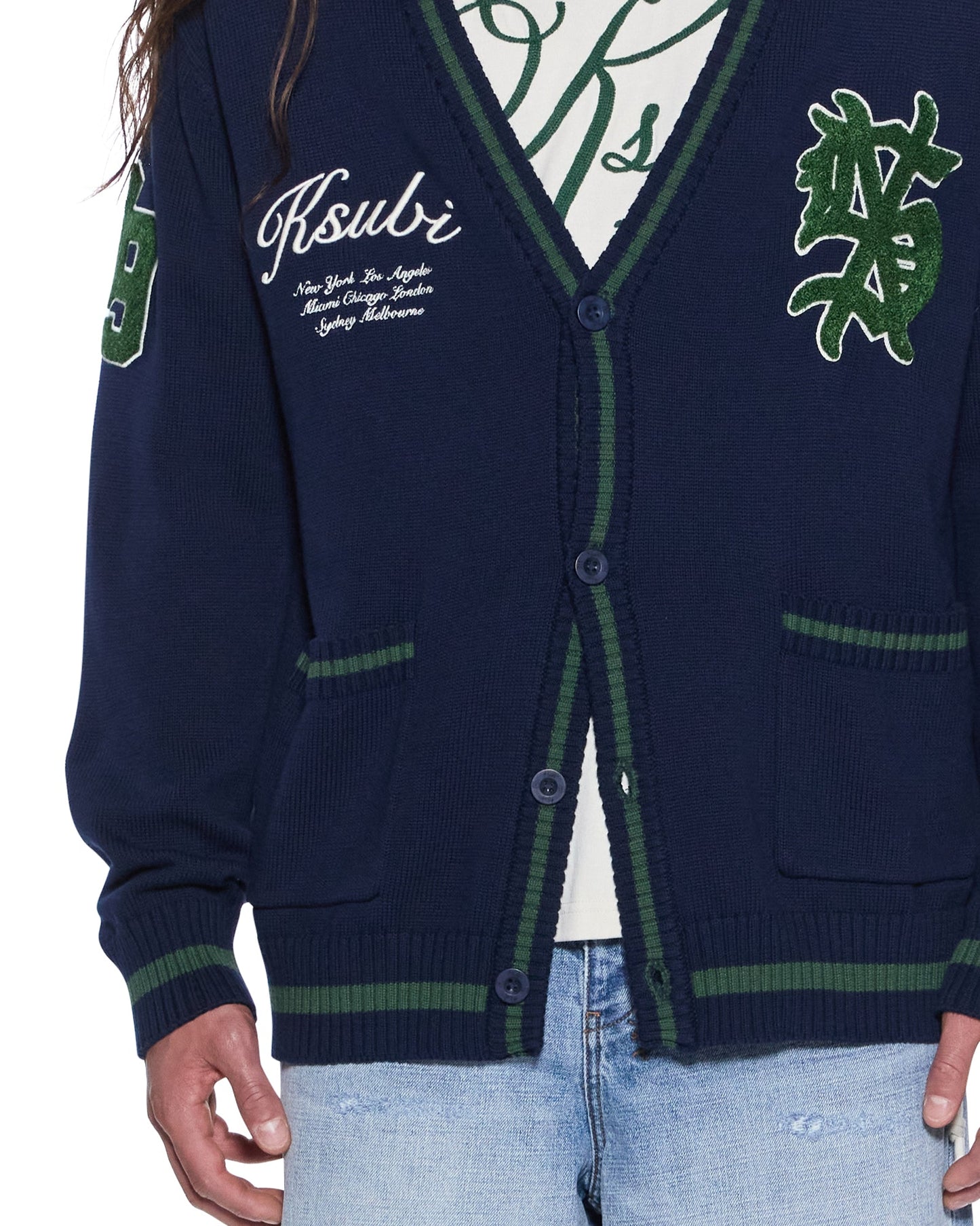 PLAYOFF CARDIGAN MIDNIGHT