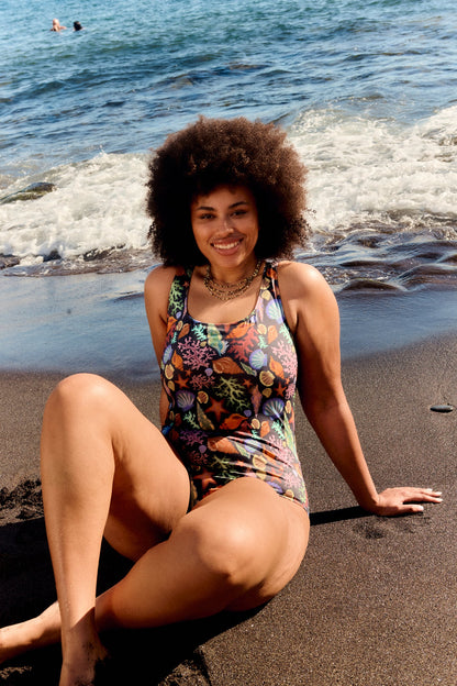 Elena - Swimsuit in Shell Print