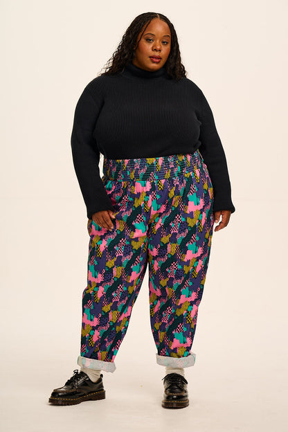 Alexa - Cotton Trousers in Make Your Mark