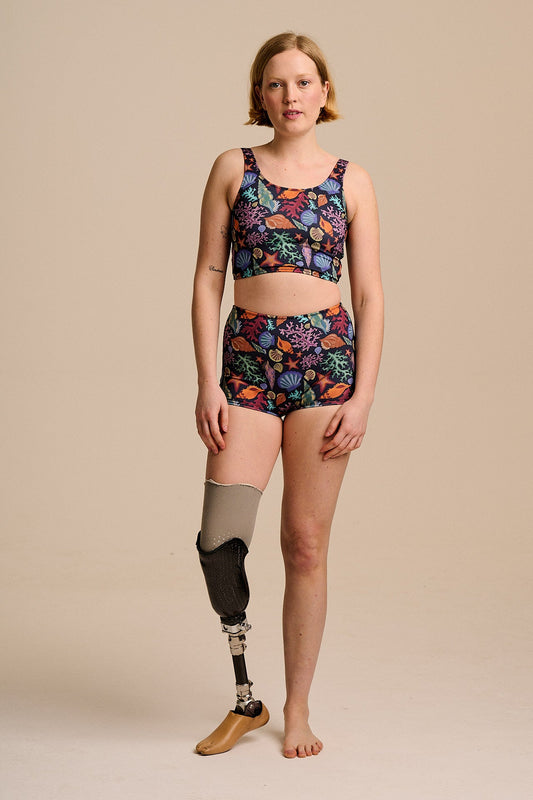 Monte - Bikini Bottom Shorts in Shell Print