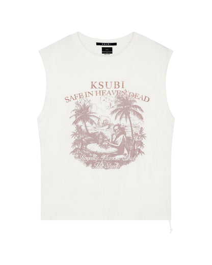 PARADISO CUT OFF TEE VINTAGE WHITE