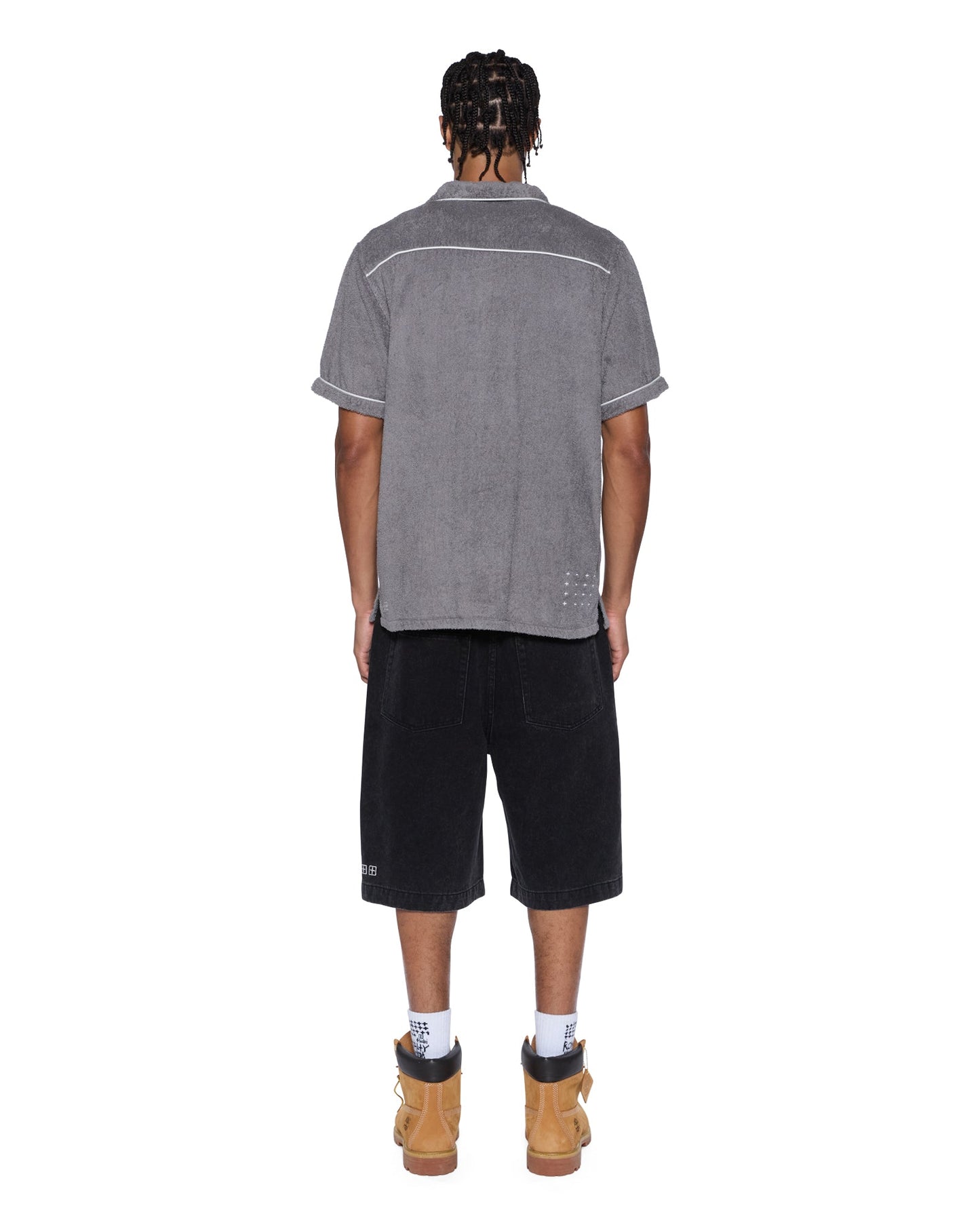 LOUNGE SS RESORT SHIRT CHARCOAL
