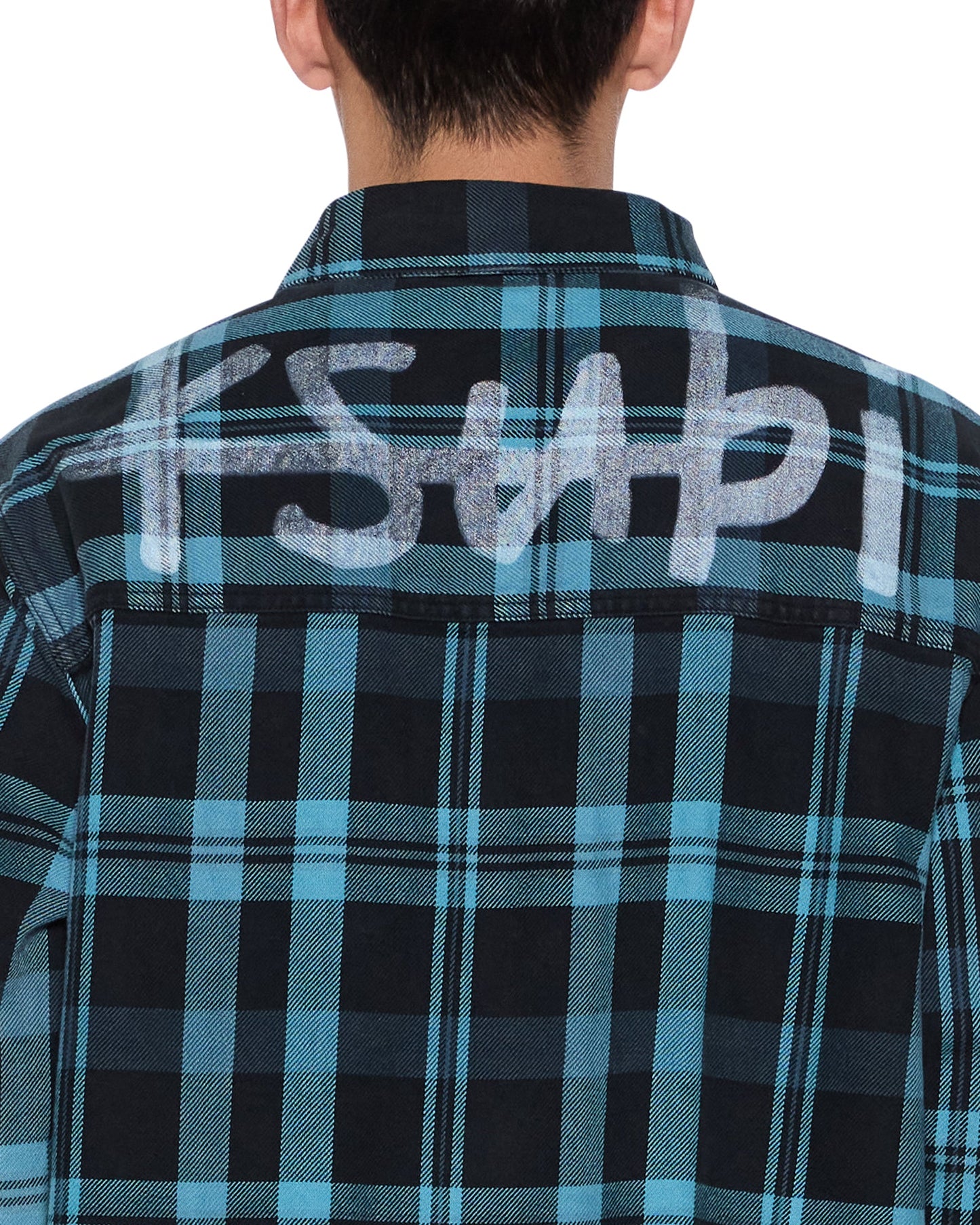 ROSEBOWL LS SHIRT 1999 BLUE CHECK