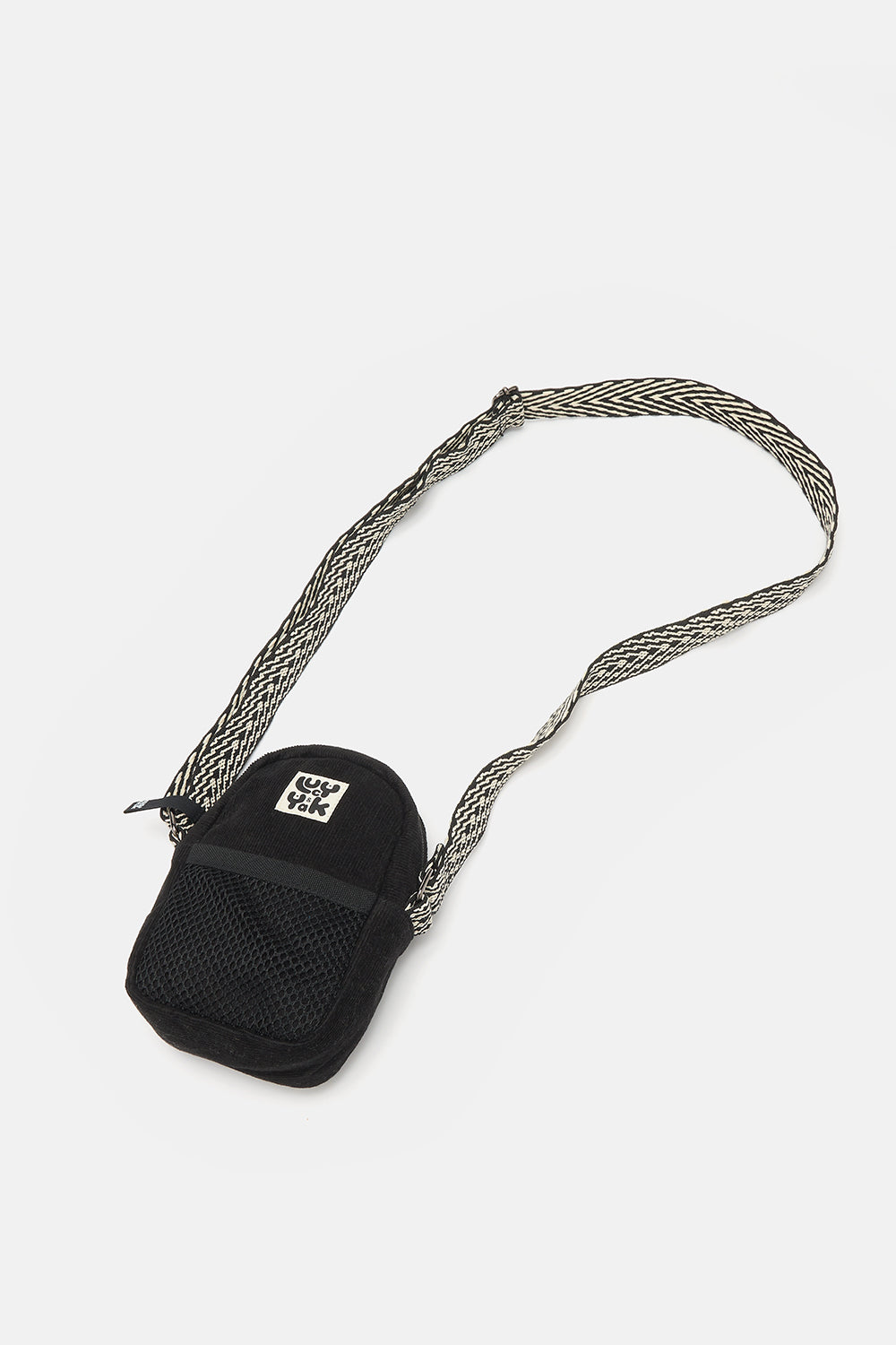 Brady - Crossbody Corduroy Bag in Black