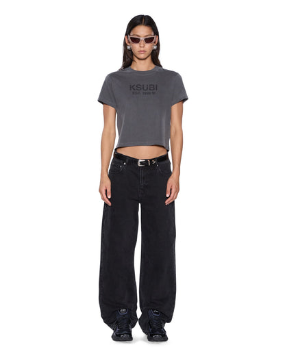 SHRUNKEN SS TEE CHARCOAL