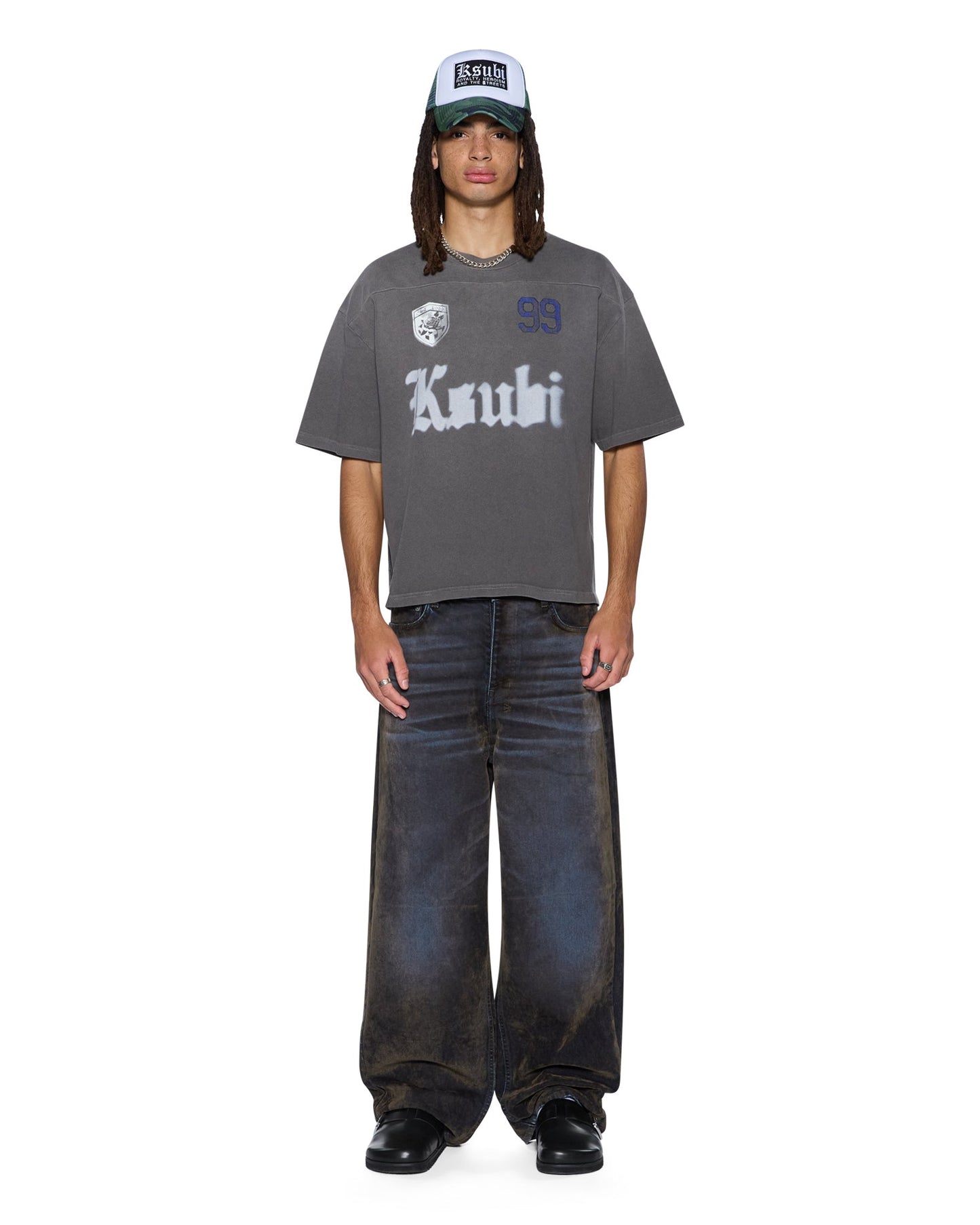 UTOPIA HALEN RAGLAN SS TEE CHARCOAL