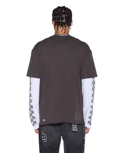 ENGINE LS LAYER TEE FADED BLACK