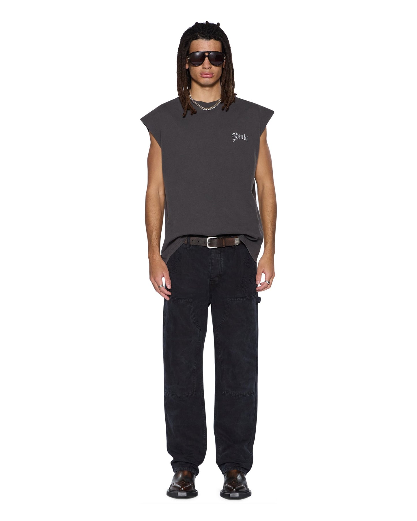 TRUCKSTOP EKCESS CUTOFF FADED BLACK