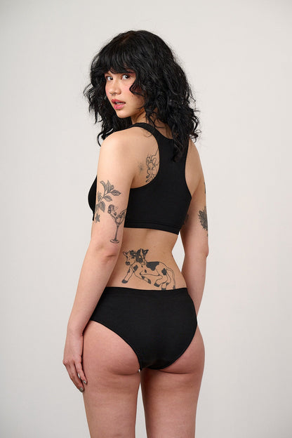 Collette - Viscose Brief in Black