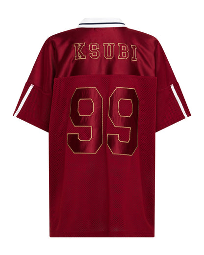 LDN BOYFRIEND SS JERSEY GARNET