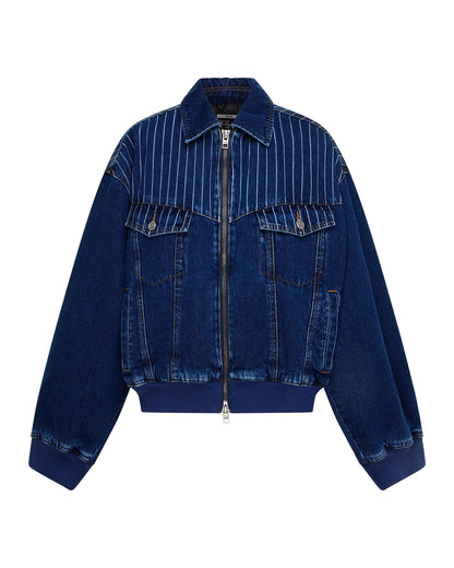 DISTRICT BOMBER MAYFAIR BLUE SPLICED